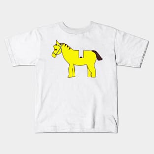 Interpretation of a Minifig Horse Kids T-Shirt